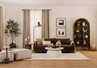 Oram Coffee Table 36" -Plaster