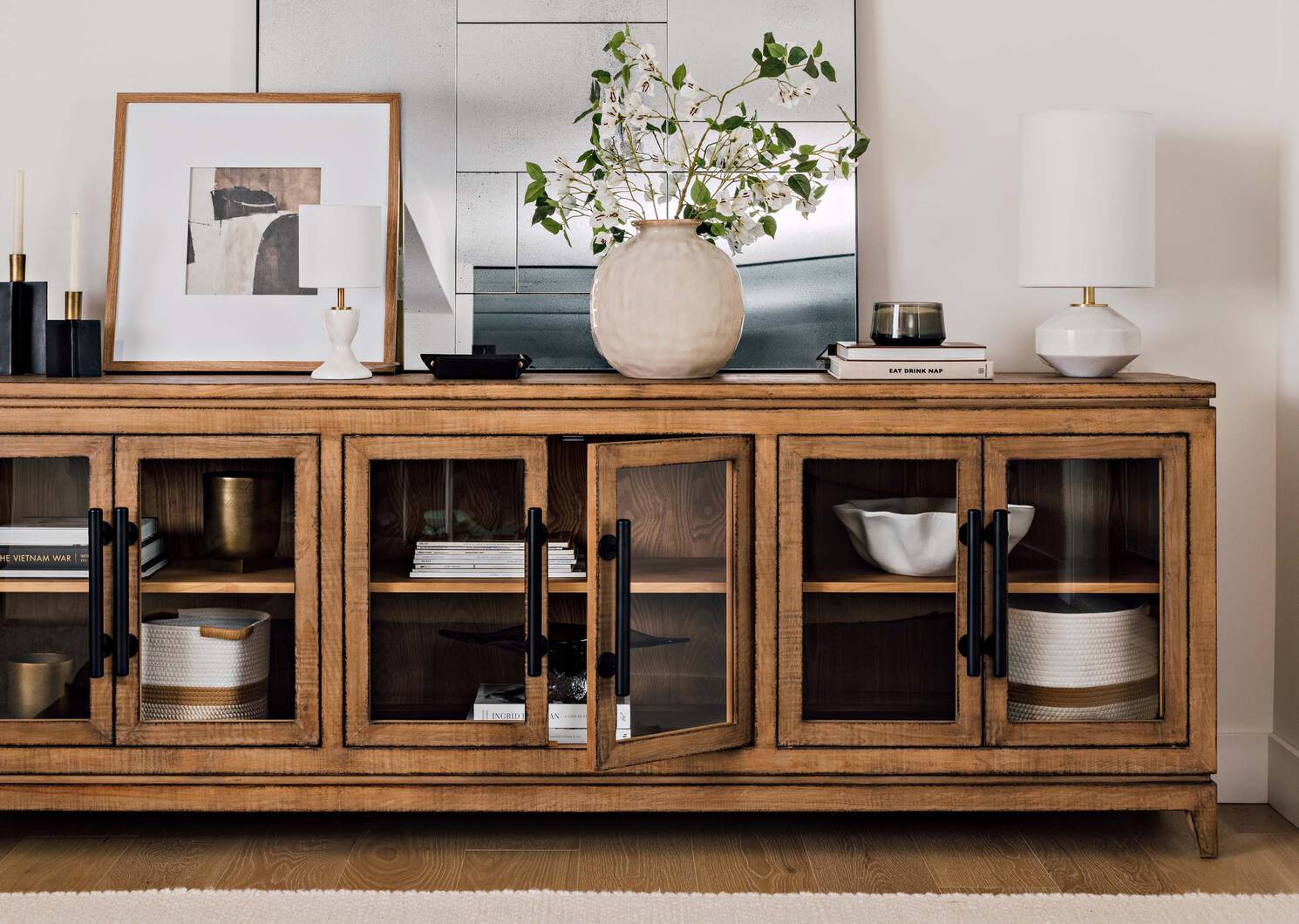 Panier moyen Rosio ivoire/brun clair