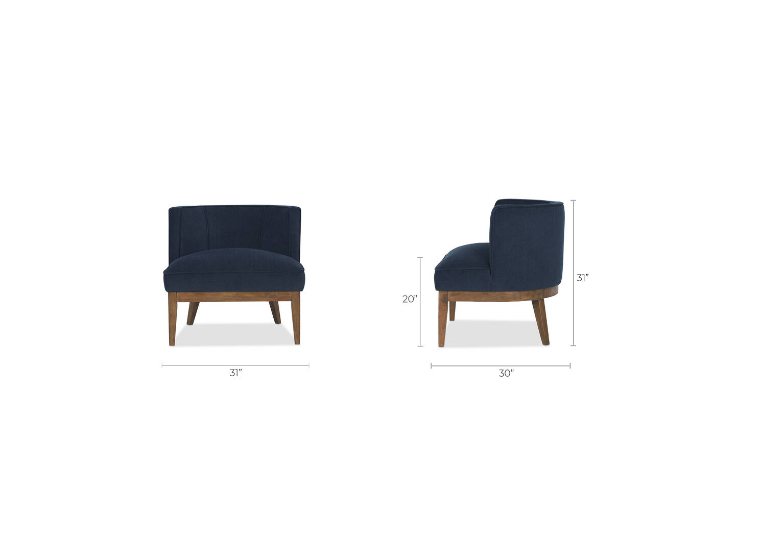 Blythe Chair -Roma Navy