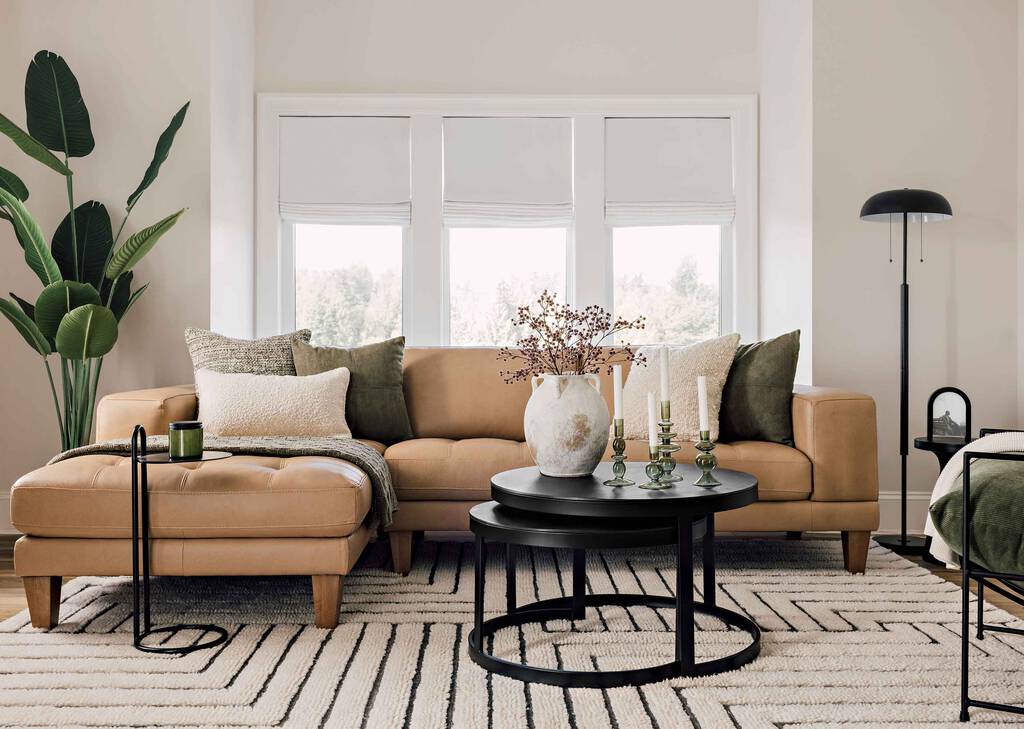 Canapé ang. cuir Carson, d. -Zen pierre