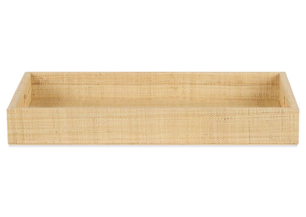 Silvana Raffia Tray Rectangular Natural