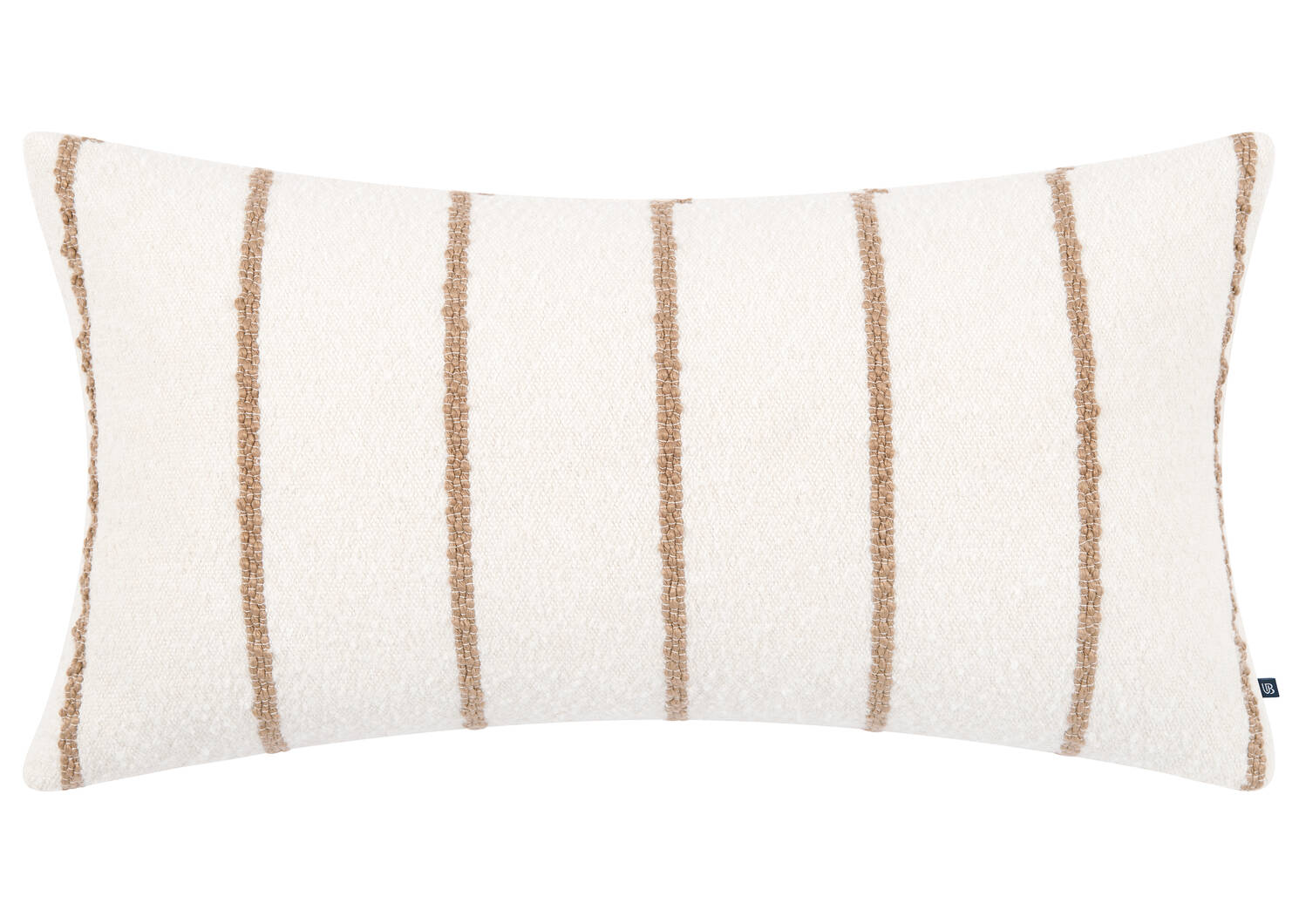 Avena Striped Pillow 12x22 Ivory/Cara