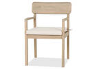 Chaise Cabrie avec coussin -naturelle