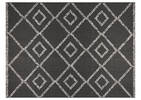 Tapis ext. Loreto 94x126 noir/blanc