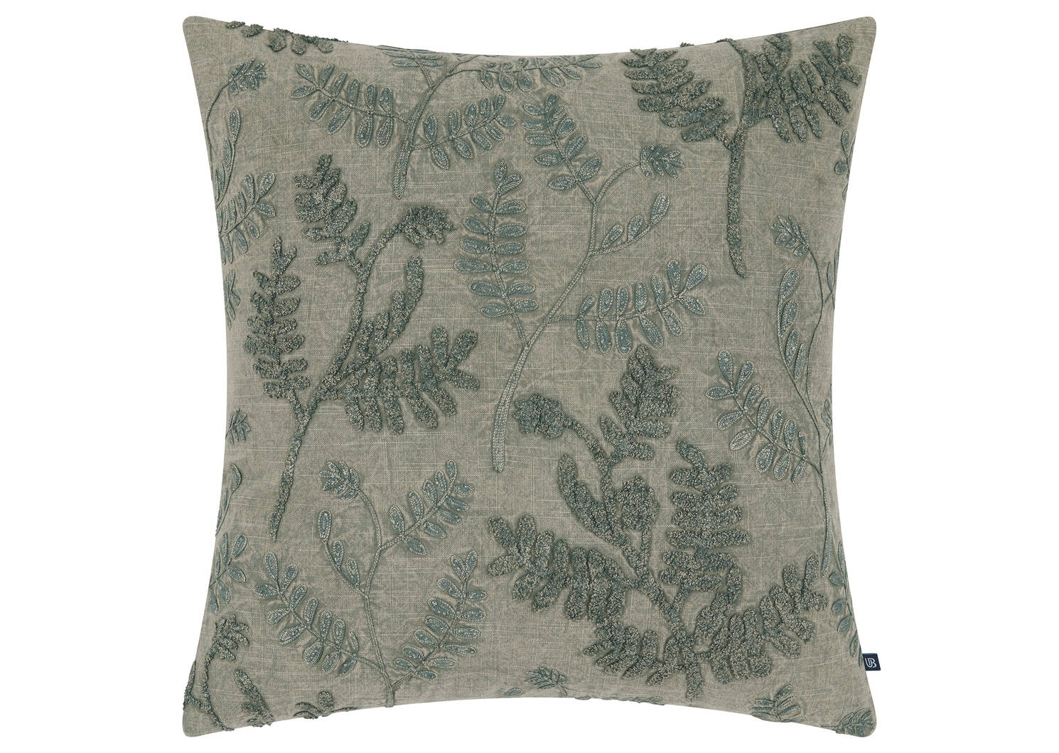 Coussin en coton Gemma 20x20 vert