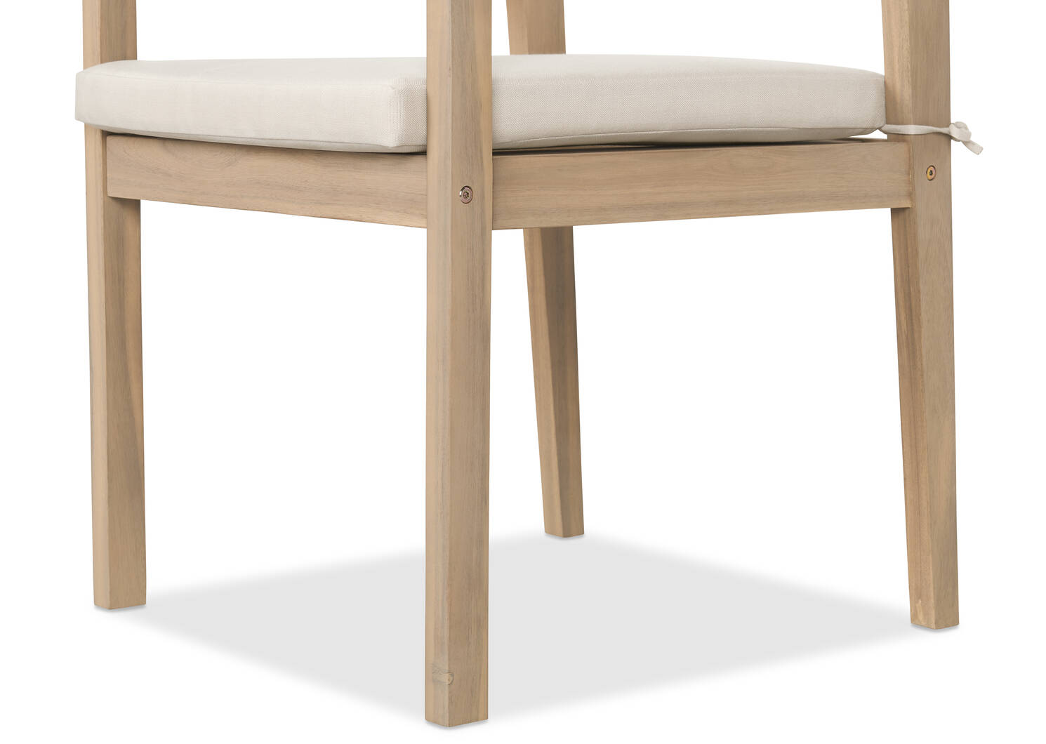 Chaise Cabrie avec coussin -naturelle