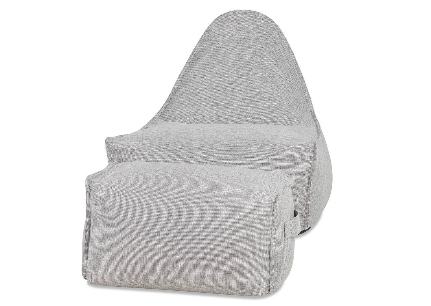 Chaise dét. et r-pieds Cabana -Kobe gris