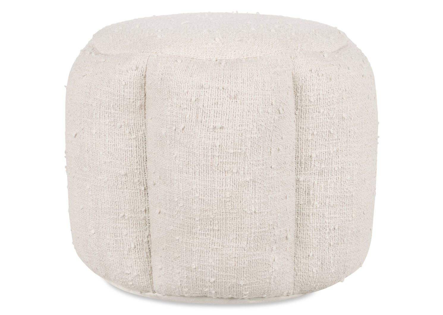 Mara Cotton Pouf Ivory