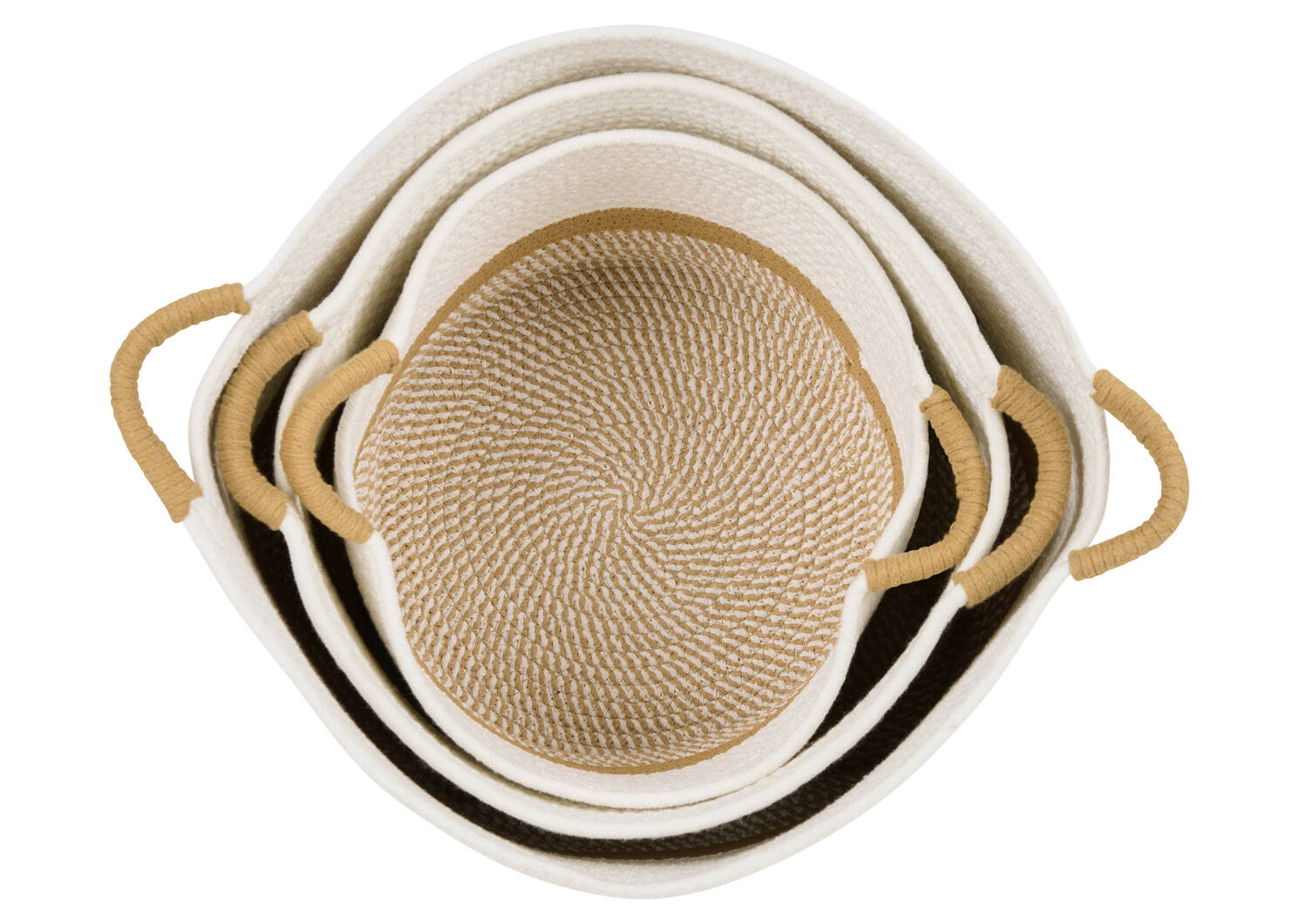 Panier moyen Rosio ivoire/brun clair