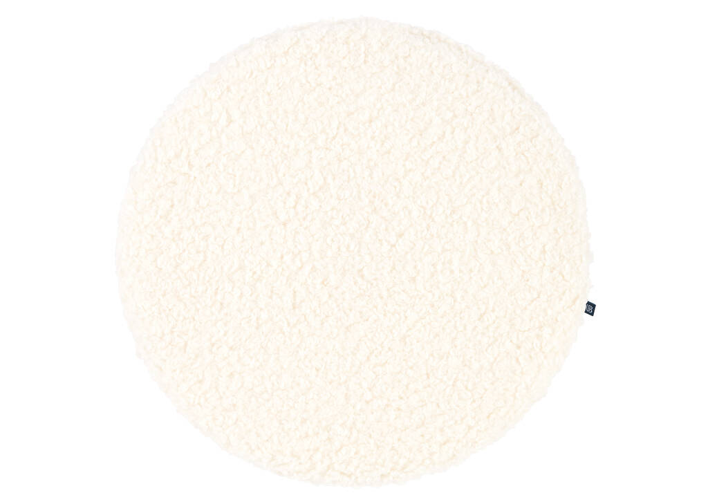 Coussin de siège sherpa Circle naturel