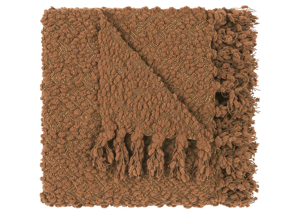 Colby Chenille Throw Caramel