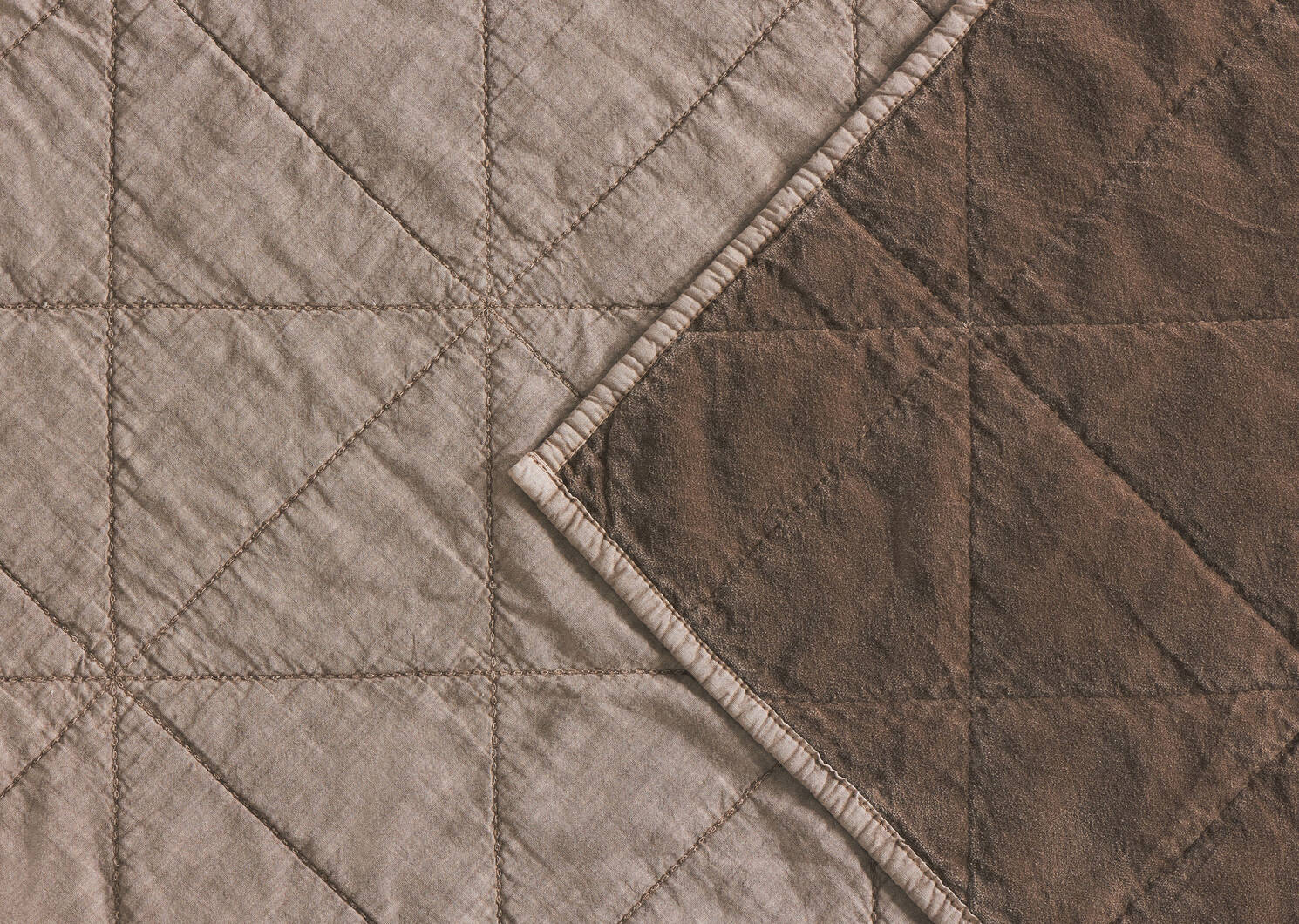 Joye Cotton Velvet Coverlet Mushroom