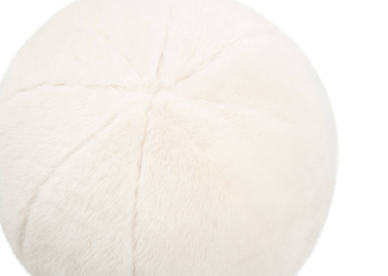 Coussin rond en fausse fourrure Tia iv