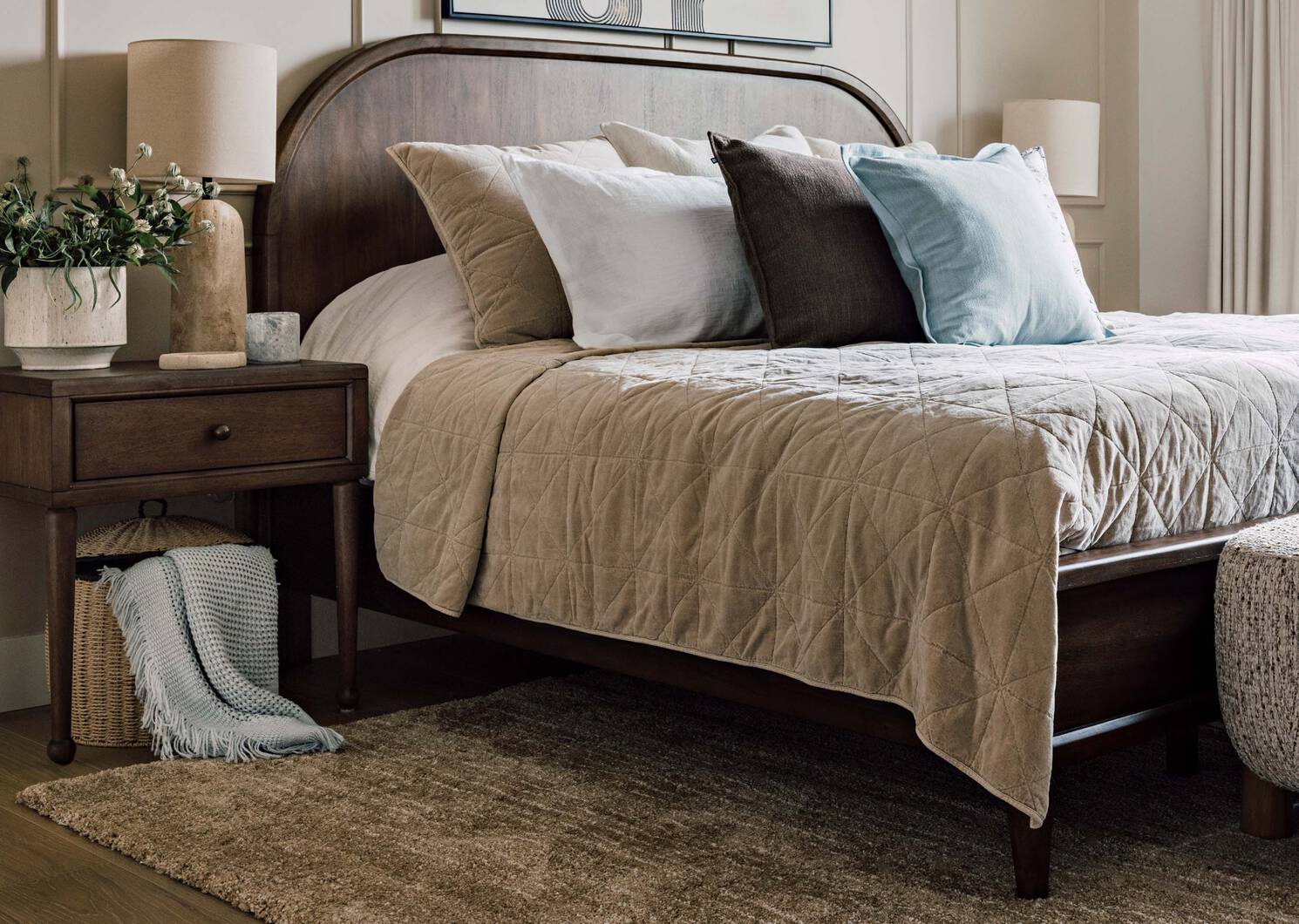 Jet&eacute; Vaughn bleu mer