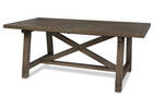 Table rect. rallonge Ironside -gris rust