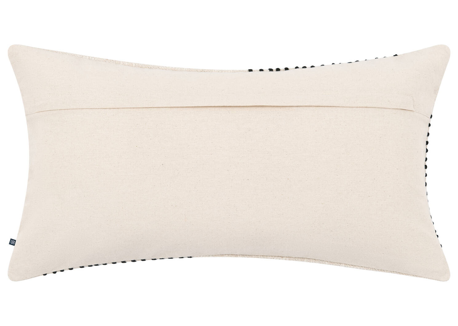 Coussin Evora 12x22 sable/noir