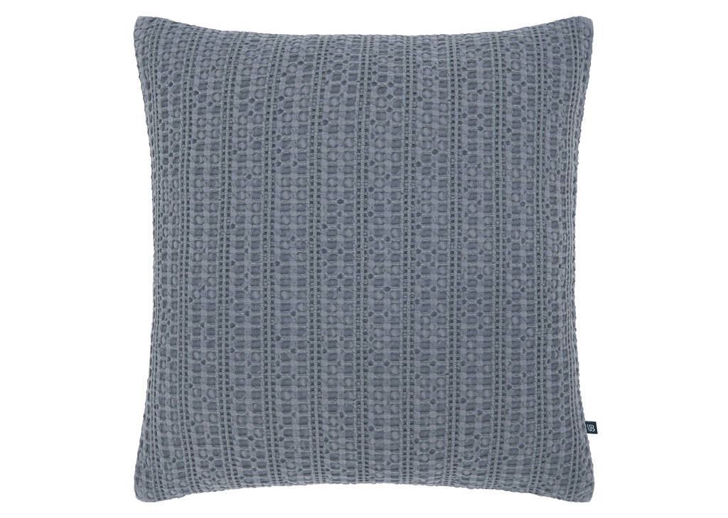 Coussin Moraga 20x20 bleu mer