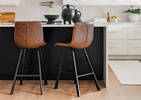 Tabouret Callie -Scott cognac