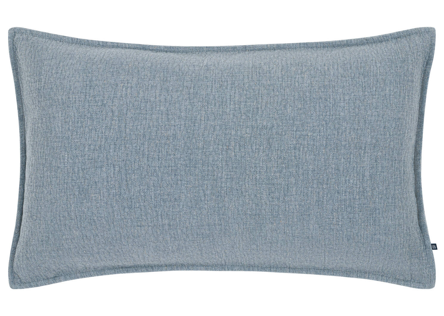 Coussin Layton 14x24 bleu mer