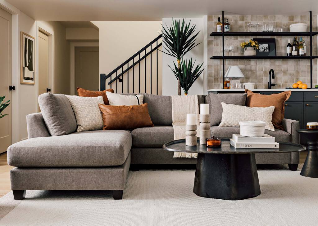 Coussin textur&eacute; Diara 20x20 caramel