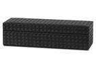 Percy Faux Leather Storage Box Black