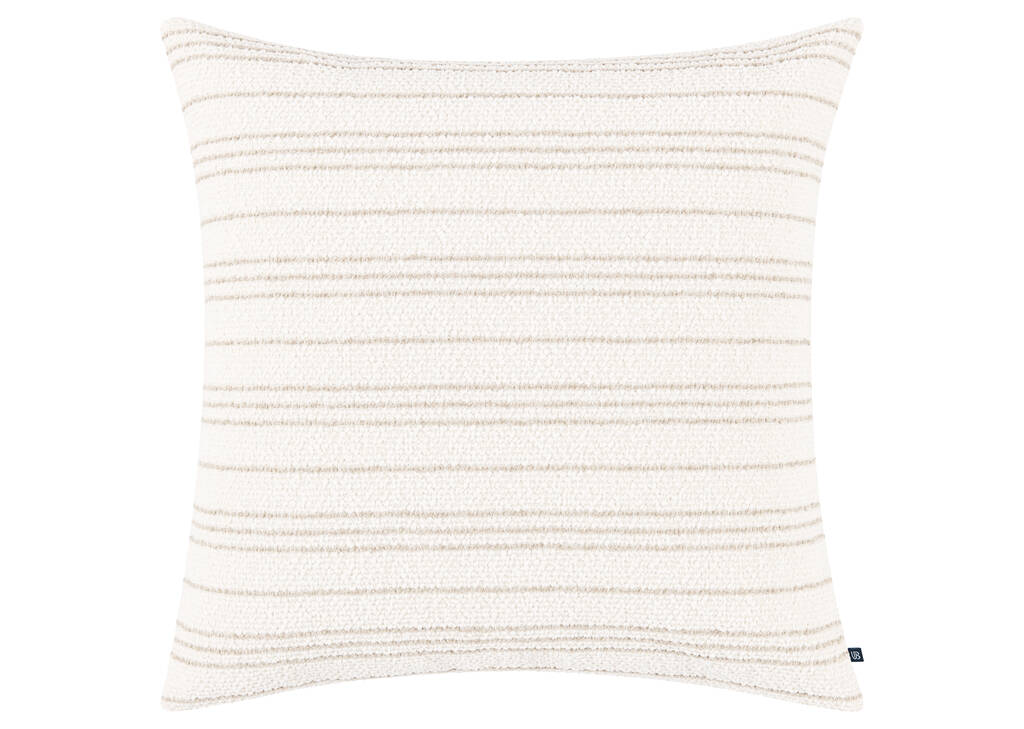 Cierra Striped Pillow 20x20 Ivory/Sand