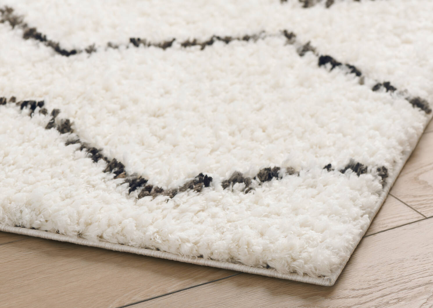 Tapis Sloane 94x121 ivoire/noir
