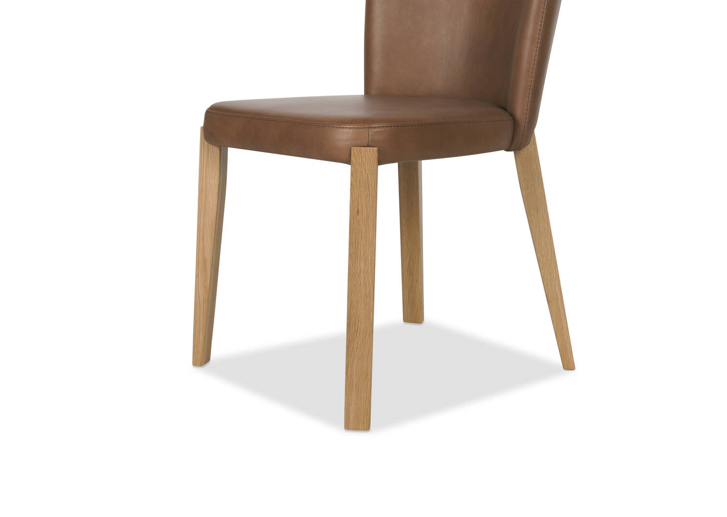 Chaise en cuir Eldridge -Leo moka
