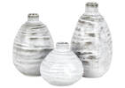 Grand vase Shilo gris/blanc