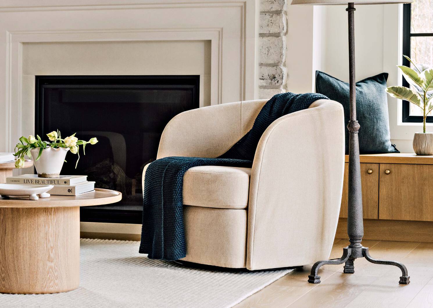 Coussin Layton 20x20 marine