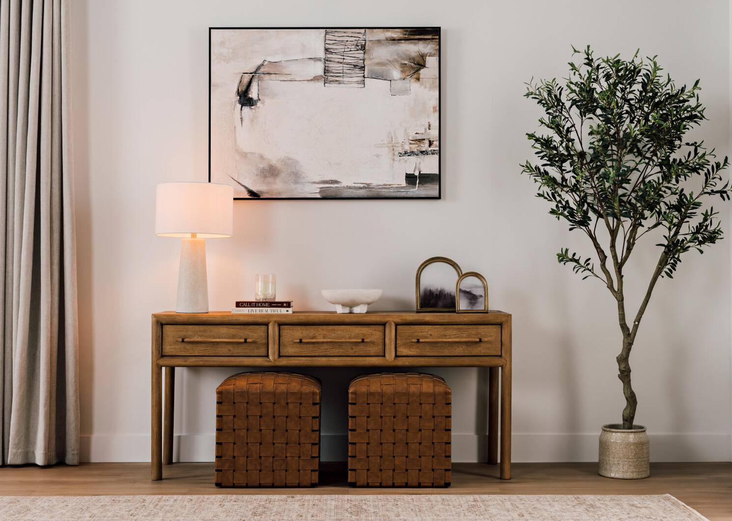 Table console Jayman -Cava sésame