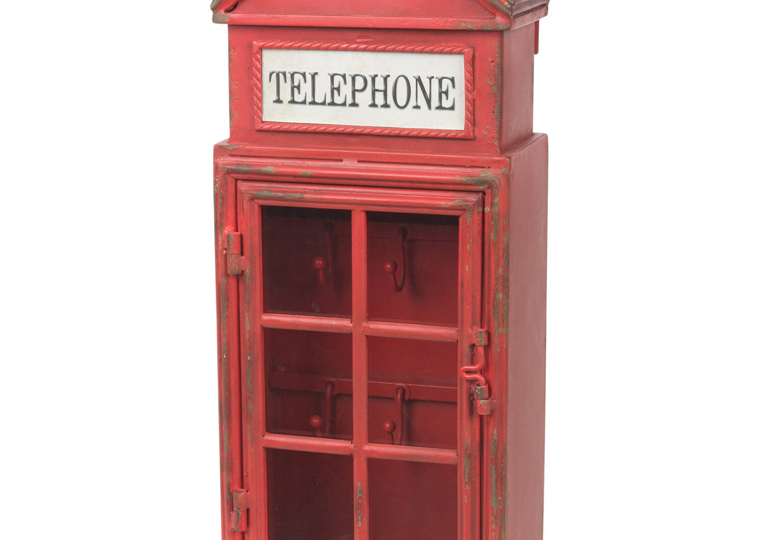 Phone Booth Key Box Red