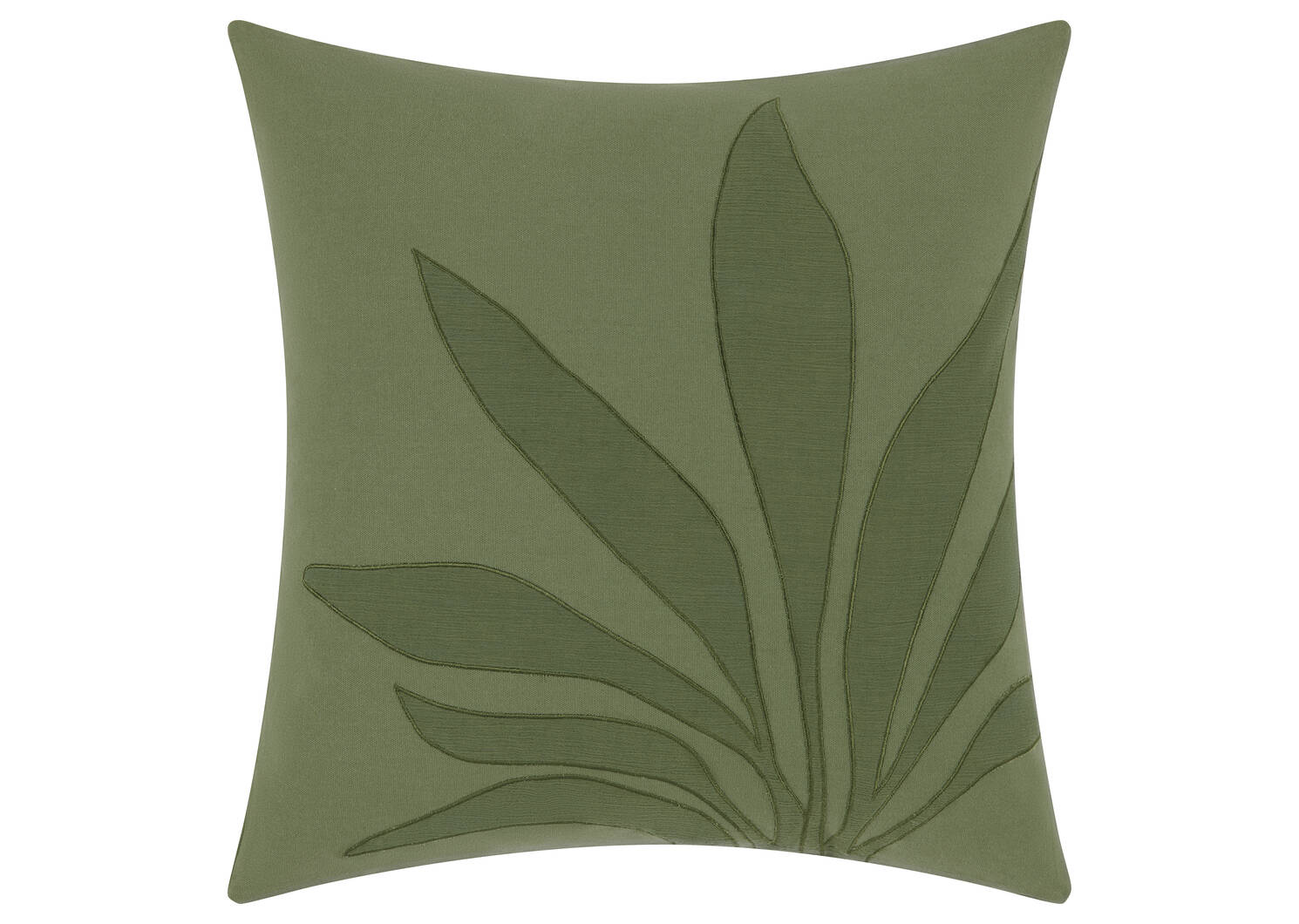 Coussin cot. feuilles Ambrose 20x20 vert