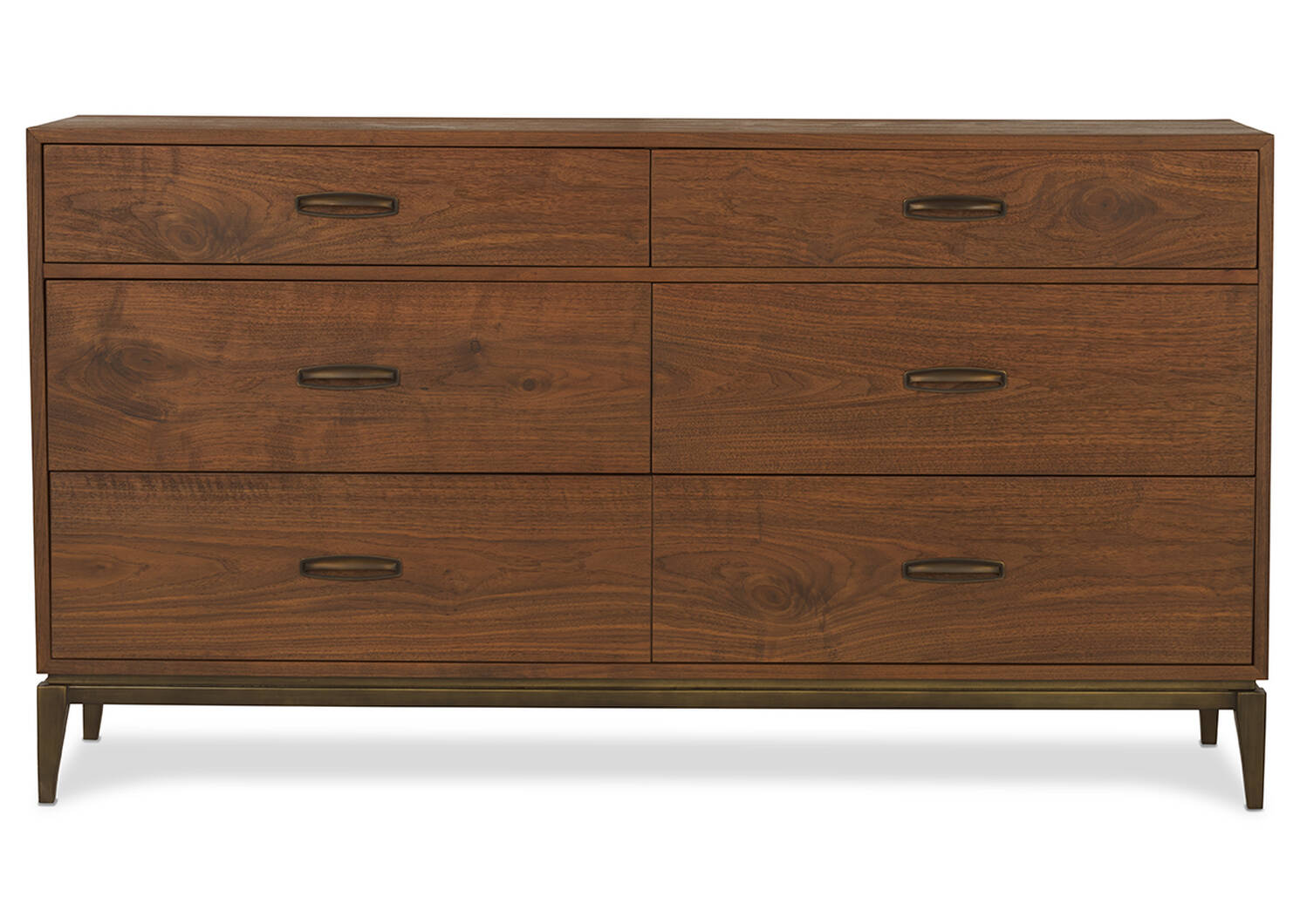 Bureau 6 tiroirs Houston -Harris noyer