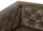 Fauteuil en cuir Marcello -Waco tabac