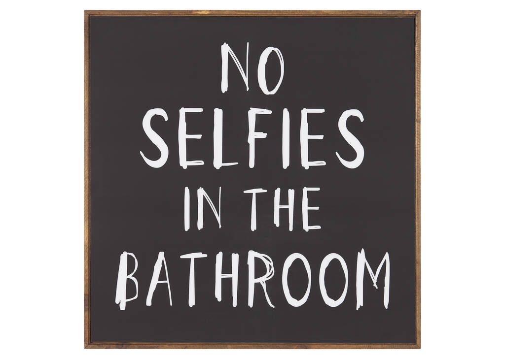 Déco murale No Selfies