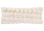 Coussin en f. fourrure Zoey 14x36 huître