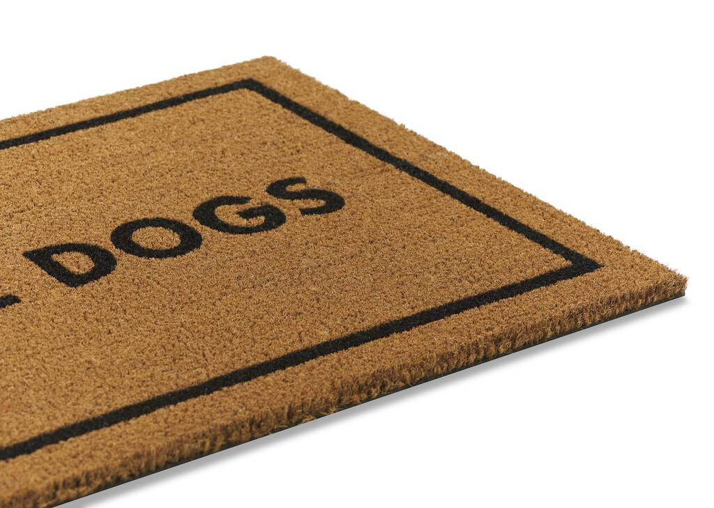 Must Love Dogs Doormat Natural