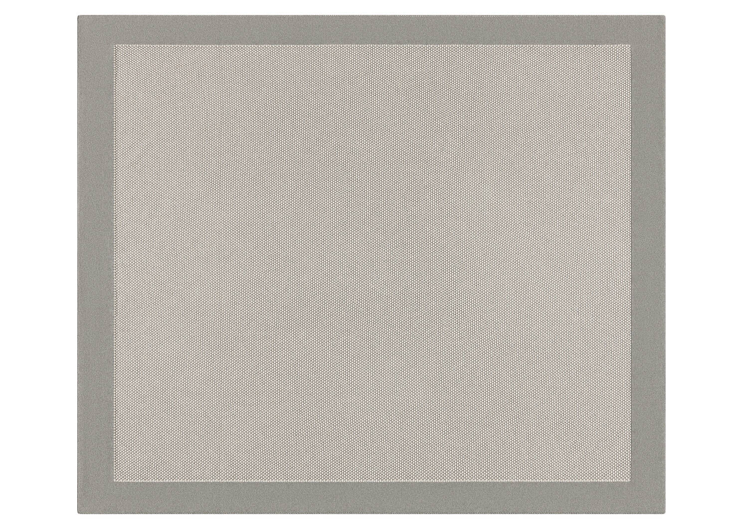 Jeté av bordures coton Esco gris p/multi