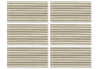 Audley Striped Napkins Set of 6 Green