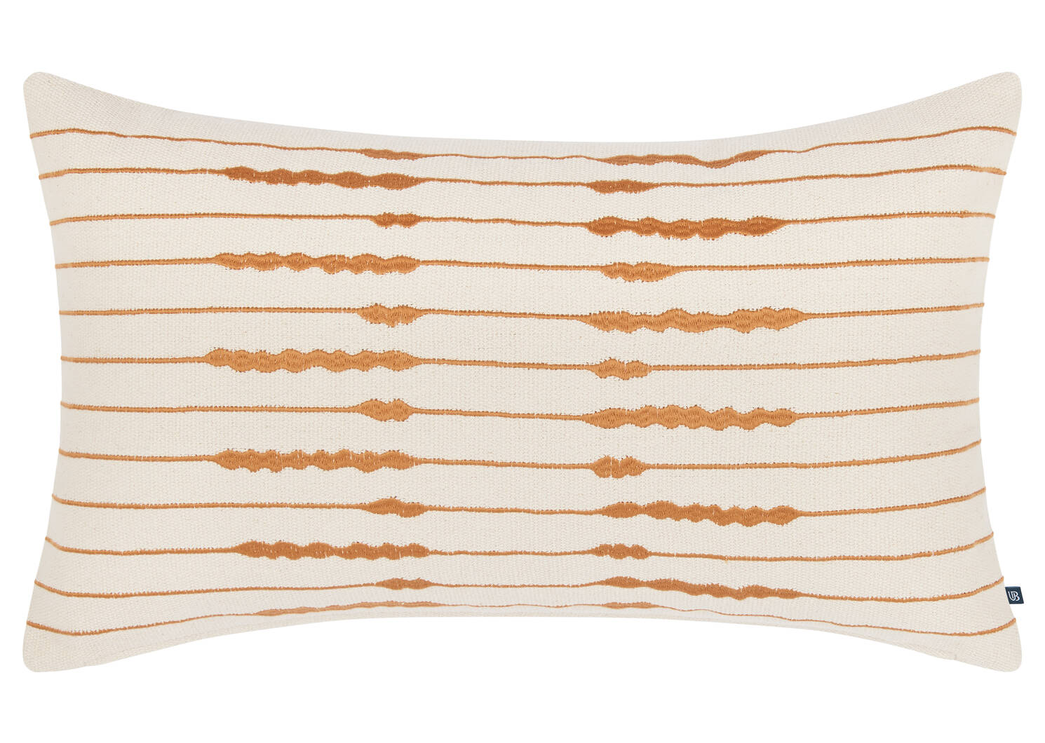 Coussin en coton Zeb 14x24 ivoire/brun