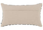 Coussin en coton Avila 14x24 noir/nat.