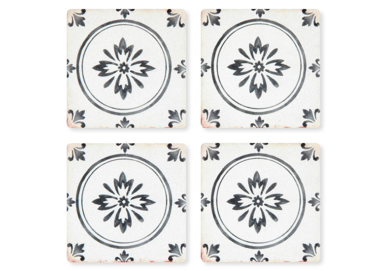 Vintage Tile Coaster Set