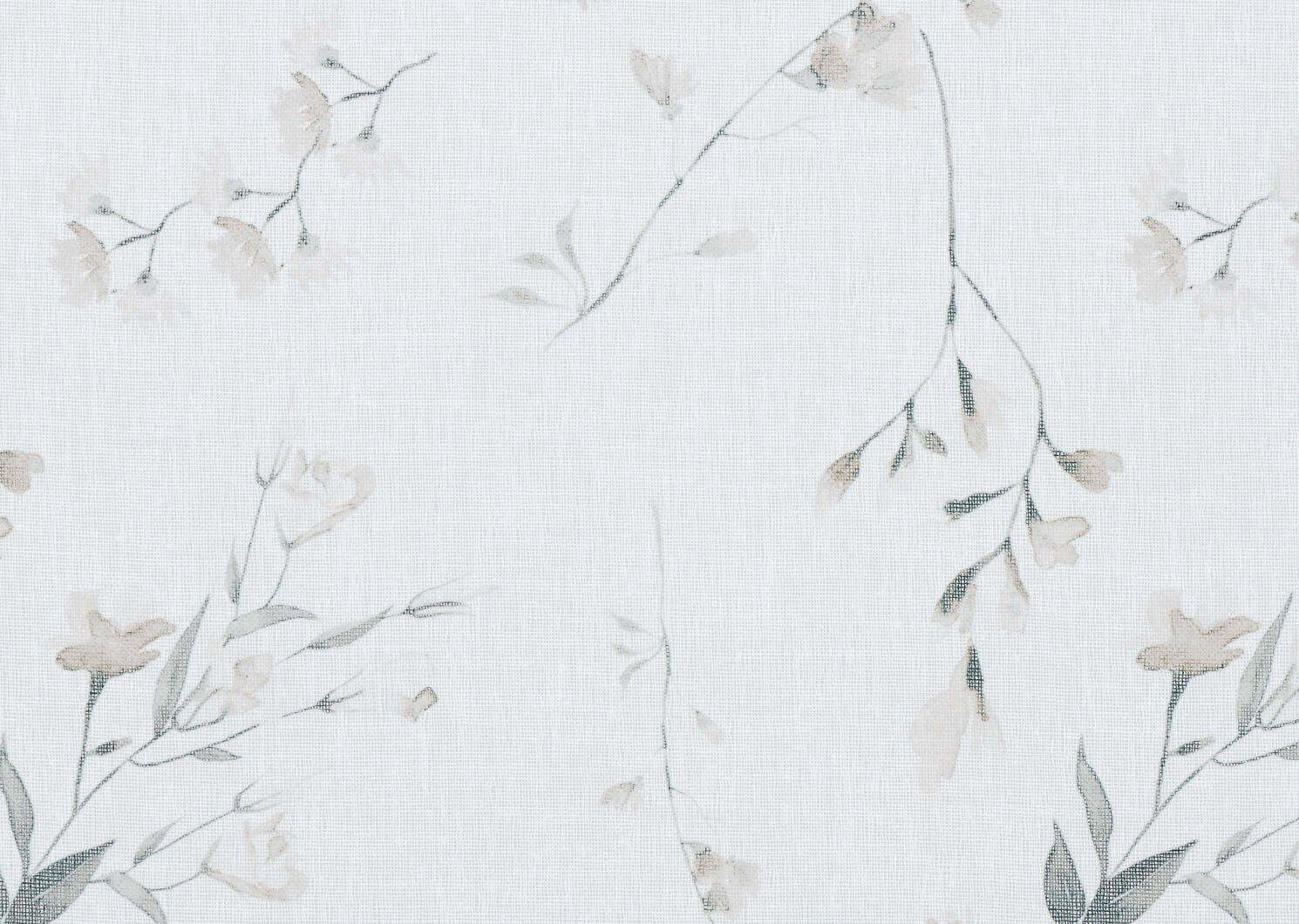 Voilage floral Sally 96 po ivoire/multi