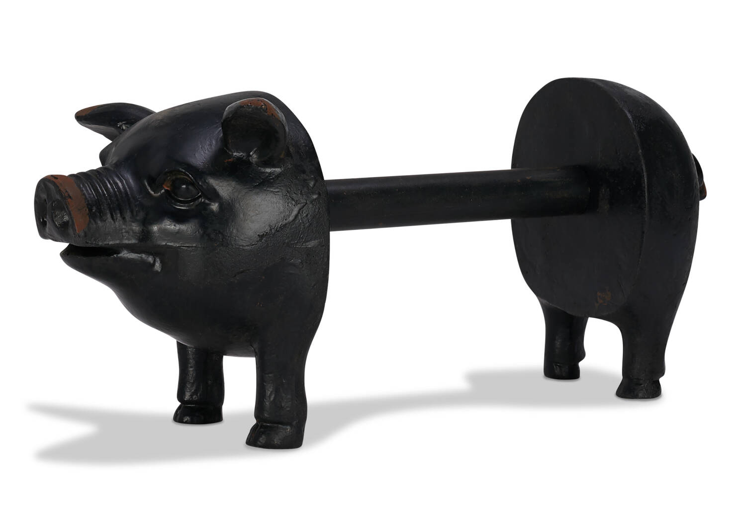 Pig Paper Towel Holder Black