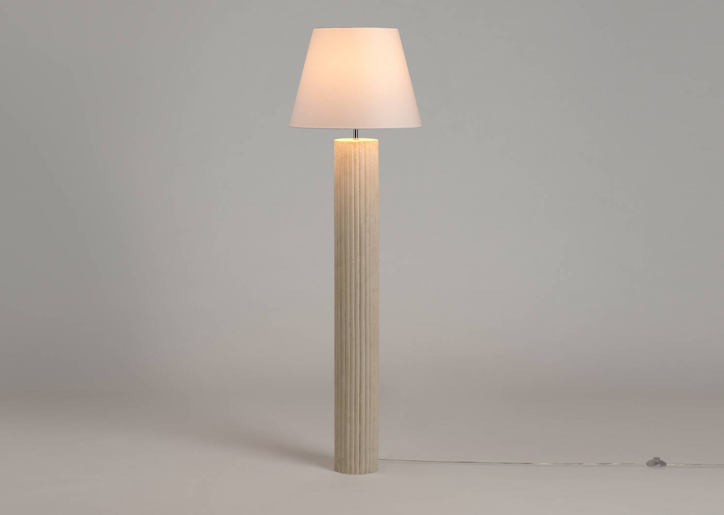 Lampe sur pied Minna ivoire