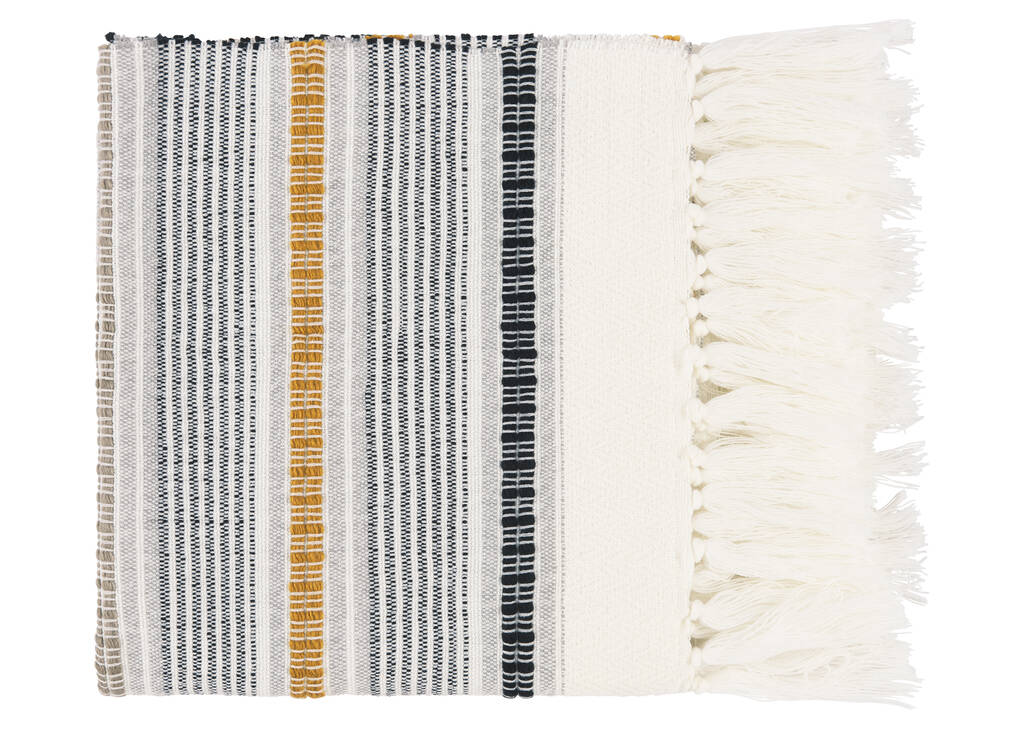 Cohen Throw Ivory/Grey/Amber