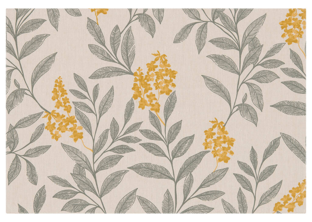Morris Placemat Natural/Sage