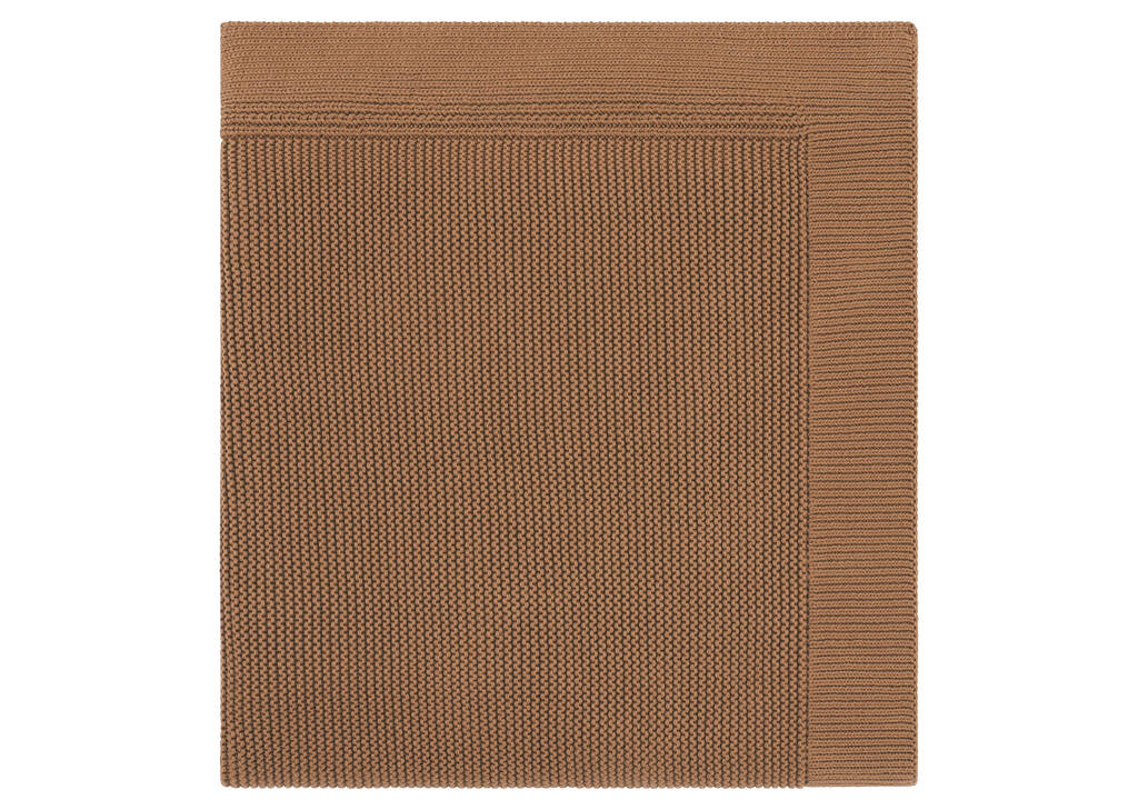 Jeté en coton Ashby caramel