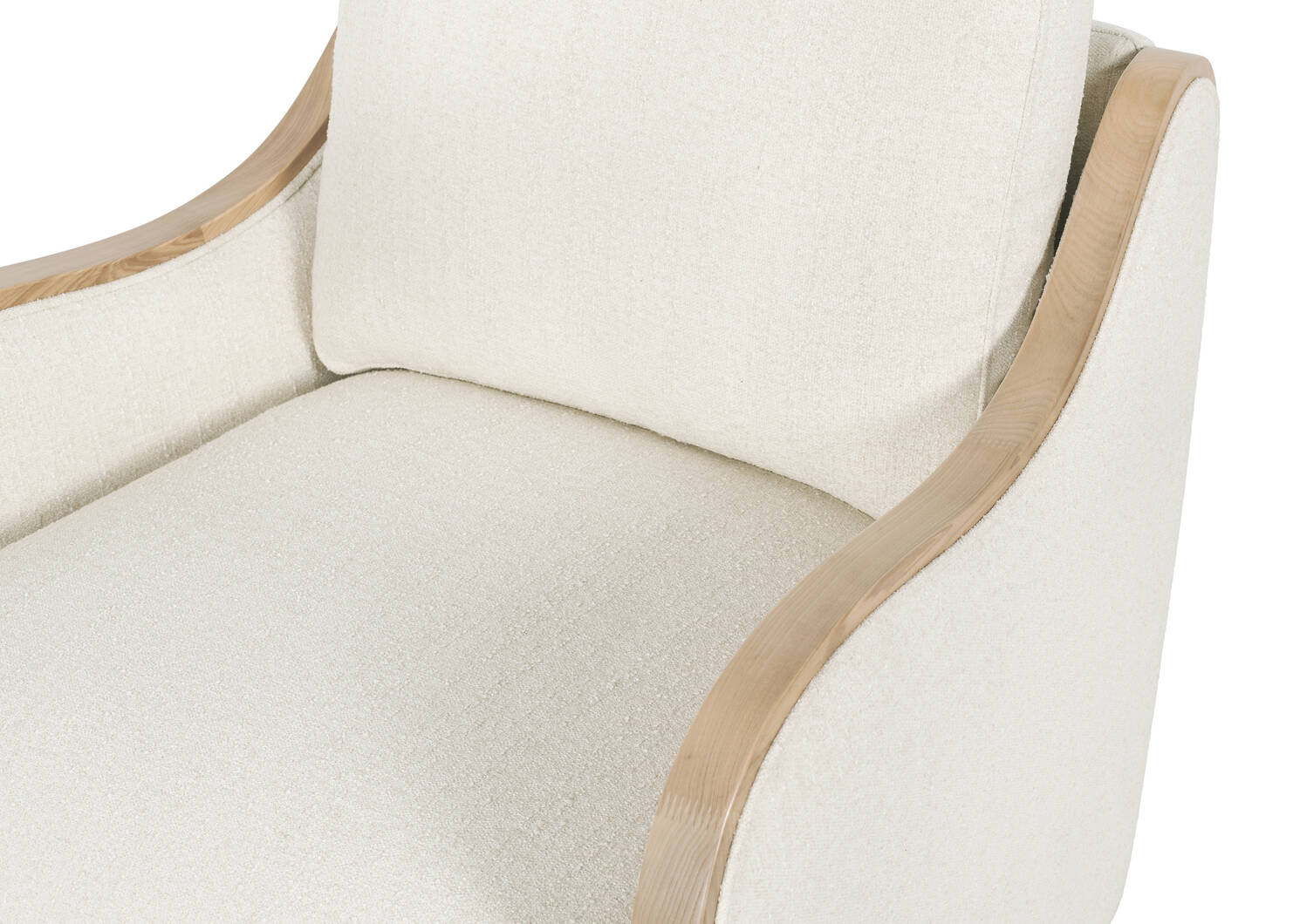 Fauteuil pivotant Olivia -Mel ivoire